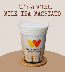 CARAMEL MILK TEA MACHIATO